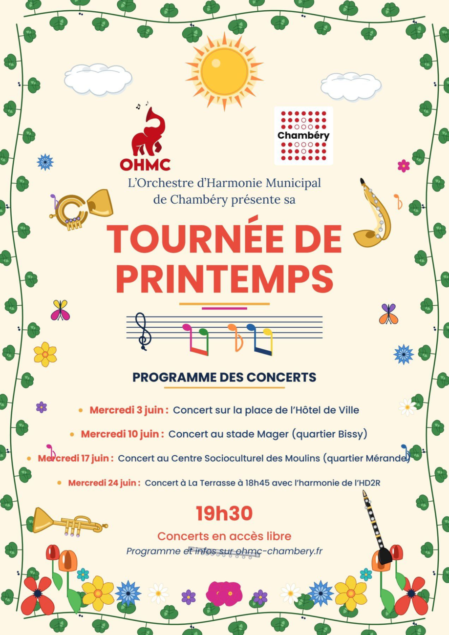 Concert en plein air sur la pelouse de Mérande mercredi 17 juin